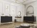 Туалетный столик ORO MDF Черный/Золотой каркас ORO_MDF_T102_CZARNY_ZLOTY фото 3