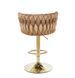 Барний стілець у велюрі LUXE H-4 LUXE-H4-CAPPUCCINO_ZLOTY фото 4