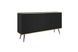 Комод тридверний ORO MDF ORO_MDF_K160_CZARNY_CZARNY фото 1
