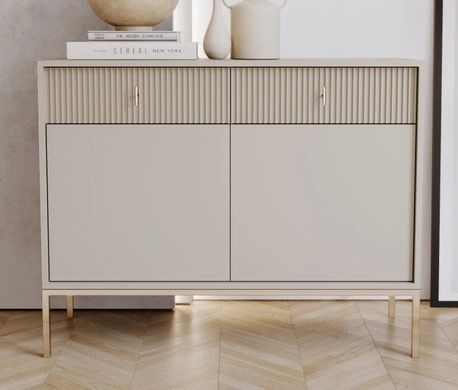 Комод myAMI Mebli NOVA II 2D2S MA02 (кашмір/золото) з 2 дверима та 2 шухлядами на ніжках NOVA II_MA02_SIDEBOARD 2D2S_KASHMIR_Zloty фото