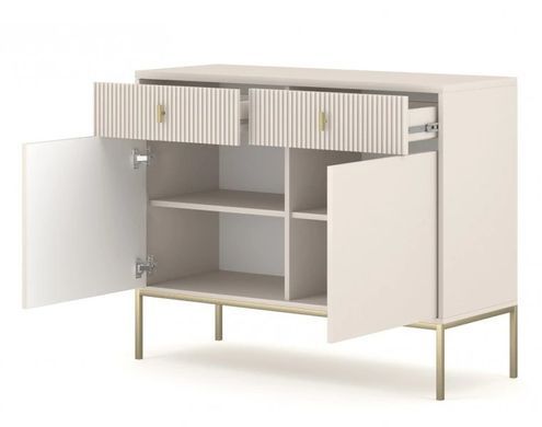 Комод myAMI Mebli NOVA II 2D2S MA02 (кашмір/золото) з 2 дверима та 2 шухлядами на ніжках NOVA II_MA02_SIDEBOARD 2D2S_KASHMIR_Zloty фото