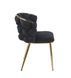 Стілець обідній велюровий LUXE 47 LUXE-KR47-CZARNY_ZLOTY фото 3