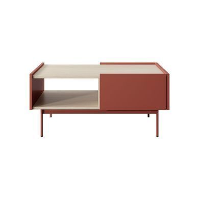 Журнальний столик з шухлядами у вітальню COLOR L-97 (червоний) Meble Piaski COLOR_L97_CERAMIC RED фото