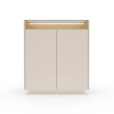 Комод високий дводверний HIRO Бежевий HIRO_A_BEZ фото