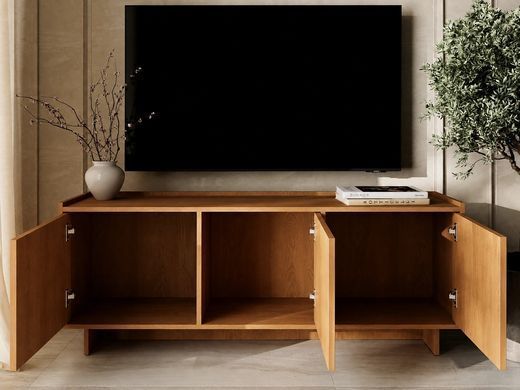 Тумба під ТВ тридверна YASUMI 147 Дуб карамельний YASUMI_RTV147_DAB_KARMELOWY фото